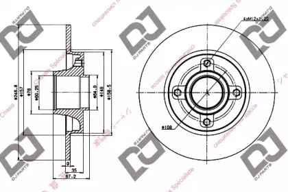 Тормозной диск DJ PARTS купить